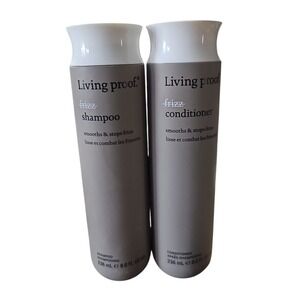 Living Proof Stop Frizz Shampoo  & Conditioner 8.0 FL‎ OZ Bundle